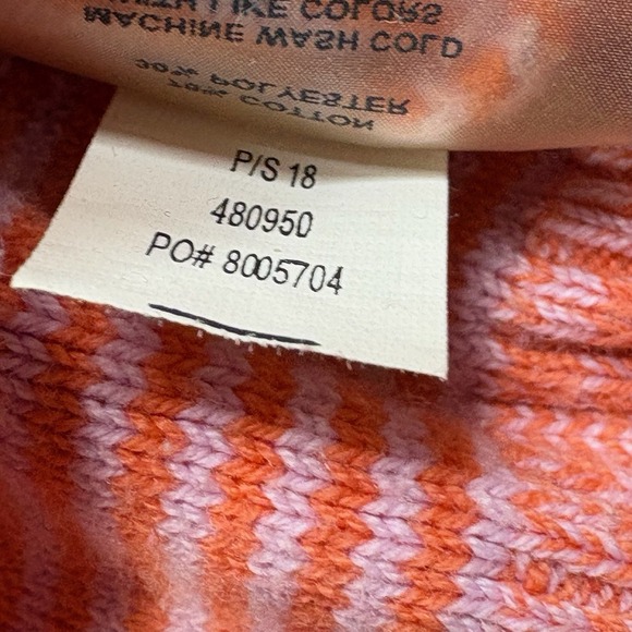 Title Nine Full Zip Ski Sweater Colorful Knit Mock Neck Pink Women's Size Medium - Picture 8 of 13